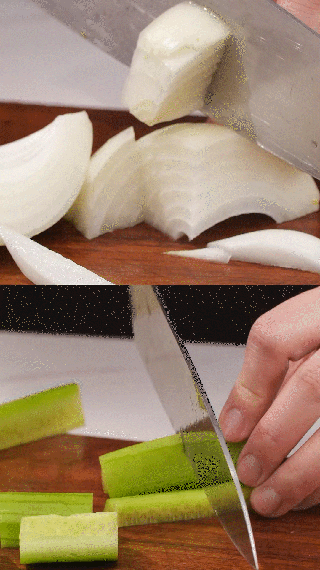 番茄、黃瓜、洋蔥切丁，用適量鹽殺水